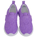 Purple Paper Texture, Paper Background Kids  Velcro No Lace Shoes