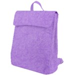 Purple Paper Texture, Paper Background Flap Top Backpack