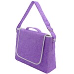 Purple Paper Texture, Paper Background Box Up Messenger Bag