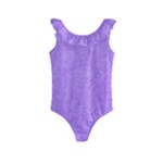 Purple Paper Texture, Paper Background Kids  Frill Swimsuit