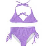 Purple Paper Texture, Paper Background Kids  Classic Bikini Set
