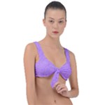 Purple Paper Texture, Paper Background Front Tie Bikini Top