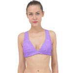 Purple Paper Texture, Paper Background Classic Banded Bikini Top
