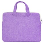 Purple Paper Texture, Paper Background MacBook Pro 16  Double Pocket Laptop Bag 