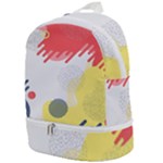 Red White Blue Retro Background, Retro Abstraction, Colored Retro Background Zip Bottom Backpack