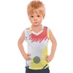 Red White Blue Retro Background, Retro Abstraction, Colored Retro Background Kids  Sport Tank Top