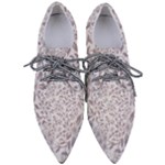 Retro Floral Texture, Beige Floral Retro Background, Vintage Texture Pointed Oxford Shoes