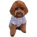 Retro Floral Texture, Beige Floral Retro Background, Vintage Texture Dog T-Shirt