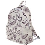 Retro Floral Texture, Light Brown Retro Background The Plain Backpack