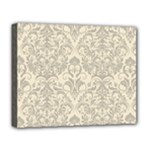 Retro Texture With Ornaments, Vintage Beige Background Deluxe Canvas 20  x 16  (Stretched)