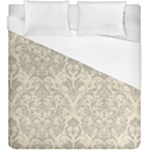 Retro Texture With Ornaments, Vintage Beige Background Duvet Cover (King Size)