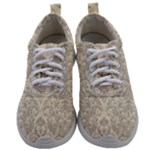 Retro Texture With Ornaments, Vintage Beige Background Mens Athletic Shoes