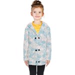 Vintage Retro Texture, Light Retro Background Kids  Double Breasted Button Coat