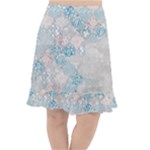 Vintage Retro Texture, Light Retro Background Fishtail Chiffon Skirt