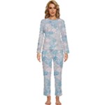 Vintage Retro Texture, Light Retro Background Womens  Long Sleeve Lightweight Pajamas Set