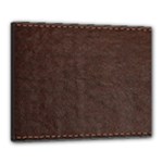 Black Leather Texture Leather Textures, Brown Leather Line Canvas 20  x 16  (Stretched)