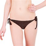 Black Leather Texture Leather Textures, Brown Leather Line Bikini Bottoms