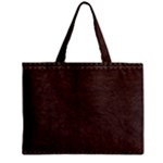 Black Leather Texture Leather Textures, Brown Leather Line Zipper Mini Tote Bag