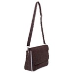 Black Leather Texture Leather Textures, Brown Leather Line Shoulder Bag with Back Zipper