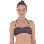 Black Leather Texture Leather Textures, Brown Leather Line Tie Back Bikini Top