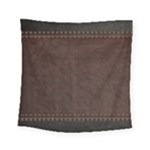 Black Leather Texture Leather Textures, Brown Leather Line Square Tapestry (Small)