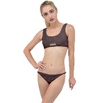 Black Leather Texture Leather Textures, Brown Leather Line The Little Details Bikini Set