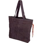 Black Leather Texture Leather Textures, Brown Leather Line Drawstring Tote Bag