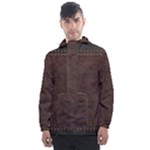 Black Leather Texture Leather Textures, Brown Leather Line Men s Front Pocket Pullover Windbreaker