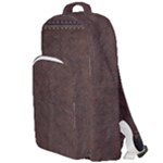 Black Leather Texture Leather Textures, Brown Leather Line Double Compartment Backpack