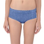 Blue Denim Texture Macro, Blue Denim Background, Jeans Background, Jeans Textures, Fabric Background Mid-Waist Bikini Bottoms