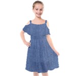Blue Denim Texture Macro, Blue Denim Background, Jeans Background, Jeans Textures, Fabric Background Kids  Cut Out Shoulders Chiffon Dress