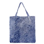 Blue Grunge Texture, Wall Texture, Blue Retro Background Grocery Tote Bag