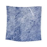 Blue Grunge Texture, Wall Texture, Blue Retro Background Square Tapestry (Small)