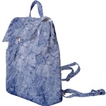 Blue Grunge Texture, Wall Texture, Blue Retro Background Buckle Everyday Backpack