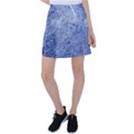 Blue Grunge Texture, Wall Texture, Blue Retro Background Tennis Skirt