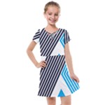 Blue Lines Background, Retro Backgrounds, Blue Kids  Cross Web Dress