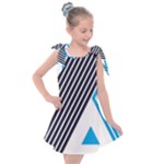 Blue Lines Background, Retro Backgrounds, Blue Kids  Tie Up Tunic Dress