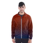 Orange To Blue, Abstract, Background, Blue, Orange, Men s Windbreaker