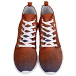 Orange To Blue, Abstract, Background, Blue, Orange, Men s Lightweight High Top Sneakers