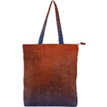 Orange To Blue, Abstract, Background, Blue, Orange, Double Zip Up Tote Bag