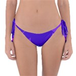 Purple Geometric Abstraction, Purple Neon Background Reversible Bikini Bottoms