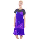 Purple Geometric Abstraction, Purple Neon Background Camis Fishtail Dress