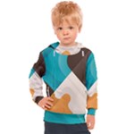 Retro Colored Abstraction Background, Creative Retro Kids  Hooded Pullover