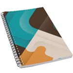 Retro Colored Abstraction Background, Creative Retro 5.5  x 8.5  Notebook