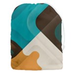 Retro Colored Abstraction Background, Creative Retro Drawstring Pouch (3XL)