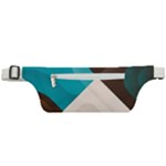 Retro Colored Abstraction Background, Creative Retro Active Waist Bag