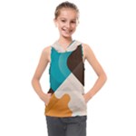 Retro Colored Abstraction Background, Creative Retro Kids  Sleeveless Hoodie