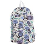Retro Texture With Birds Foldable Lightweight Backpack