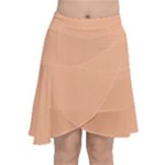 Peach Fuzz 2024 Chiffon Wrap Front Skirt