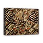 Abstract Geometric Pattern, Abstract Paper Backgrounds Deluxe Canvas 16  x 12  (Stretched) 